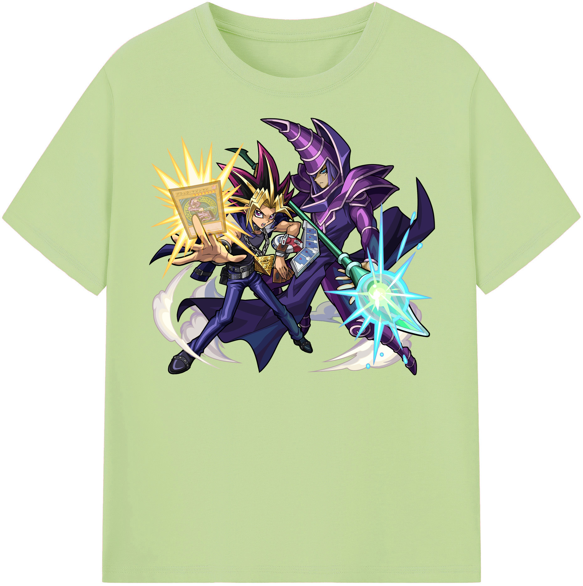 （画像用） 遊☆戯☆王 Yu-Gi-Oh! 綿100％半袖Tシャツ（フロントプリント）